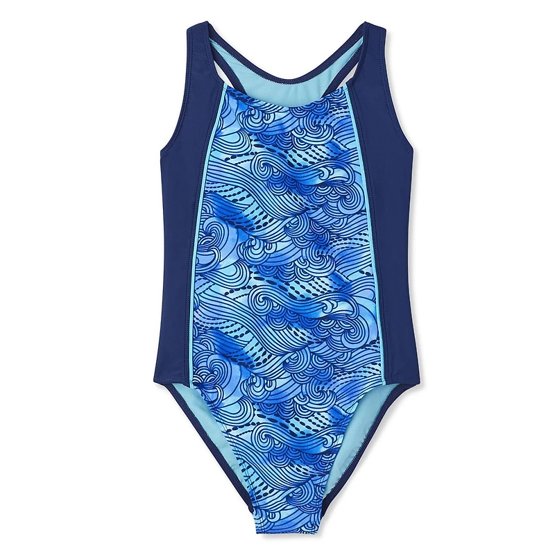 George Girls' 1 Piece Cutout Back Swimsuit