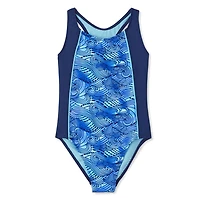 George Girls' 1 Piece Cutout Back Swimsuit