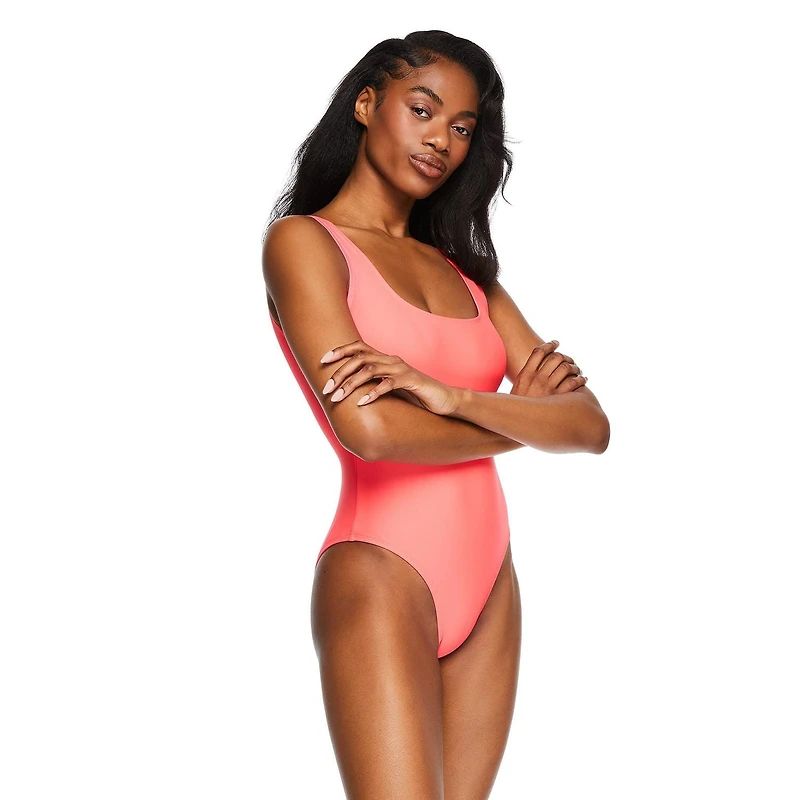 No Boundaries Women's Scoop Neckline Swimsuit
