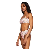 No Boundaries Women's Smocked Swim Top