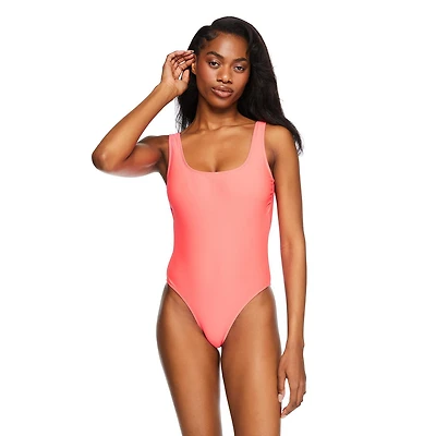 No Boundaries Women's Scoop Neckline Swimsuit