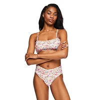 No Boundaries Women's Smocked Swim Top