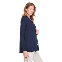 Karen Scott Women's Cascading Cardigan