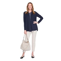 Karen Scott Women's Cascading Cardigan