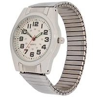 Montre George à argent avec bracelet extensible pour hommes