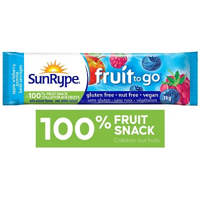 SunRype Fruit to Go Apple Wildberry 100% Fruit Snack