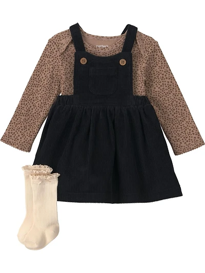 Carter's Child of Mine Baby Girl 3-Piece Jumper Set