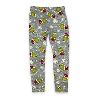 The Grinch Legging imprimé fille. Ces leggings longs pour filles ont une ceinture élastique et peuvent être portés avec n'importe quel haut et