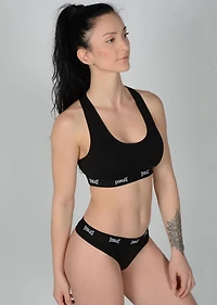 Everlast Women's 2 PK Sports Bra, Comfortable Cotton Spandex fabric
