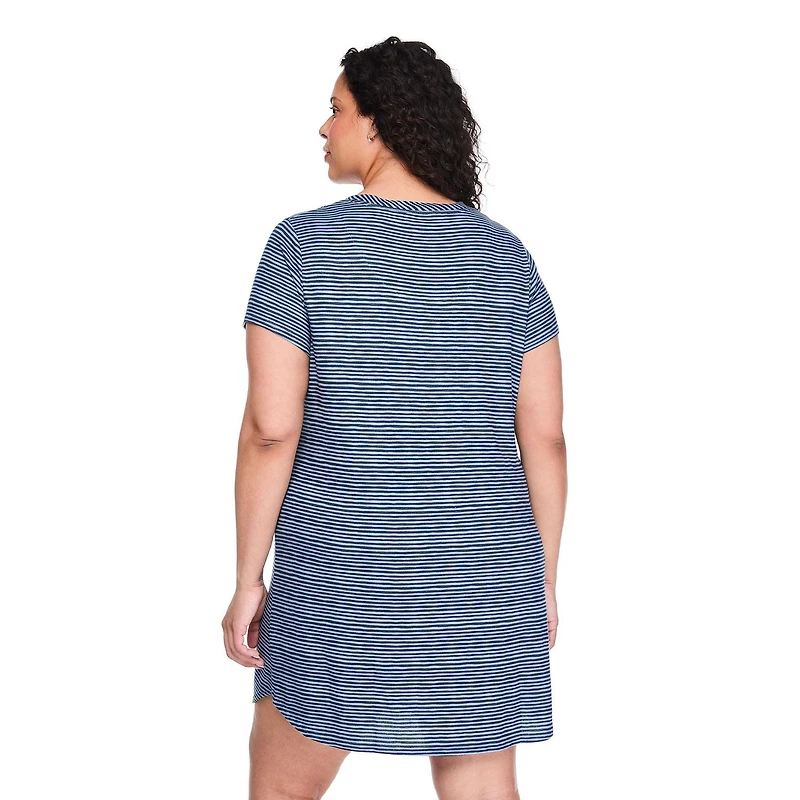 Chemise de nuit à manches courtes George Plus pour femmes