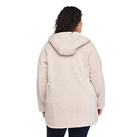 Veste zippée en fausse peau de mouton George Plus pour femmes