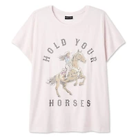 The Pink Closet Women's Plus Graphic T-Shirt