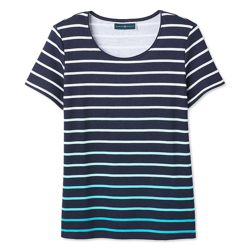 Karen Scott Women's Scoop-Neck Printed T-Shirt