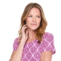 Karen Scott Women's Scoop-Neck Printed T-Shirt