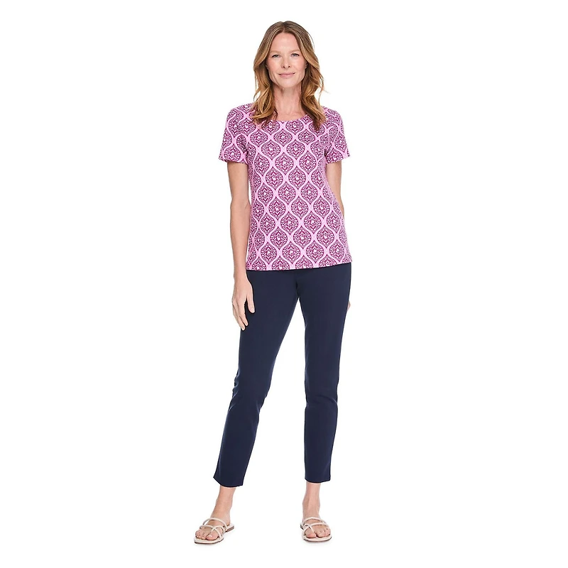 Karen Scott Women's Scoop-Neck Printed T-Shirt