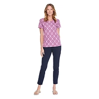 Karen Scott Women's Scoop-Neck Printed T-Shirt