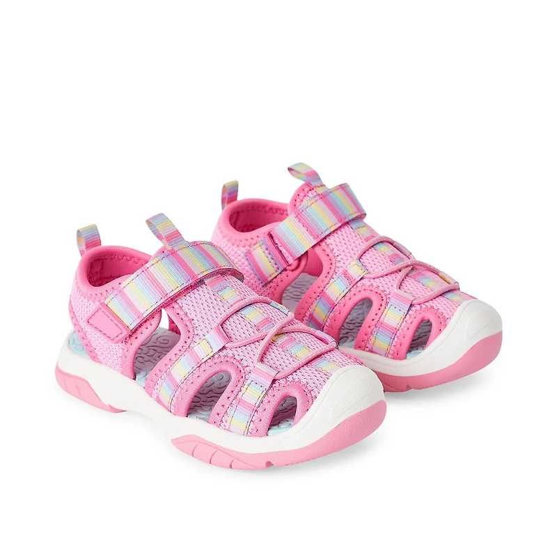 George Toddler Girls' Sport Sandals, Wide Width Sizes 7-12