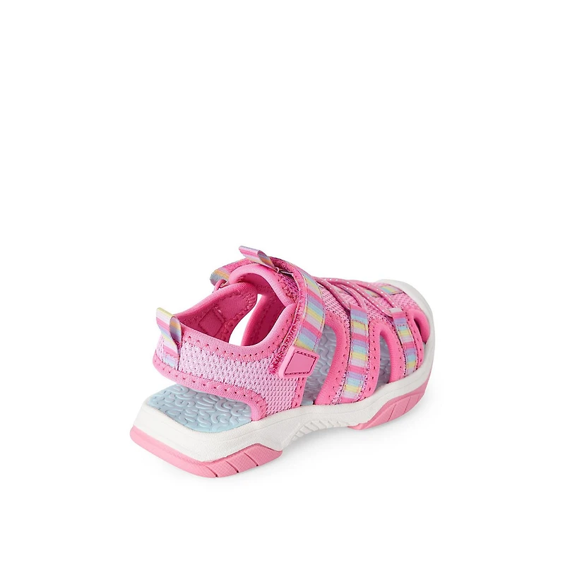 George Toddler Girls' Sport Sandals, Wide Width Sizes 7-12