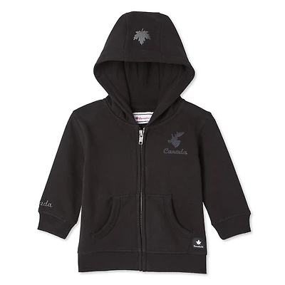 Canadiana Infants' Gender Inclusive Full-Zip Hoodie, Sizes 0-24 months