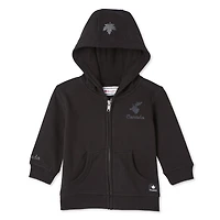 Haut à capuchon zippé sur la longueur Canadiana collection non genrée pour nourrissons Tailles 0-24 mois
