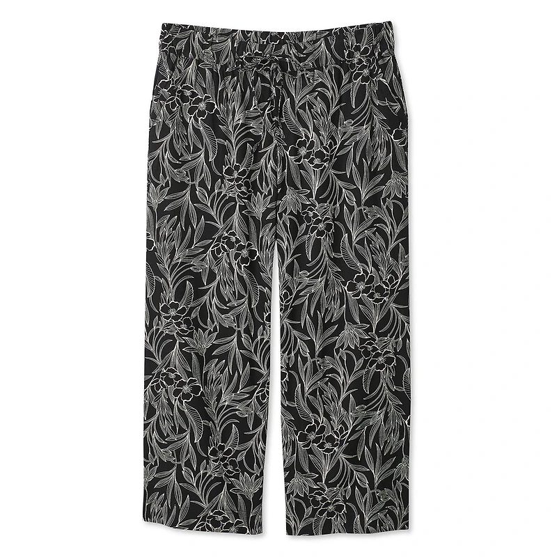 Pantalon évasé en mélange de lin Lane Bryant Plus pour femmes