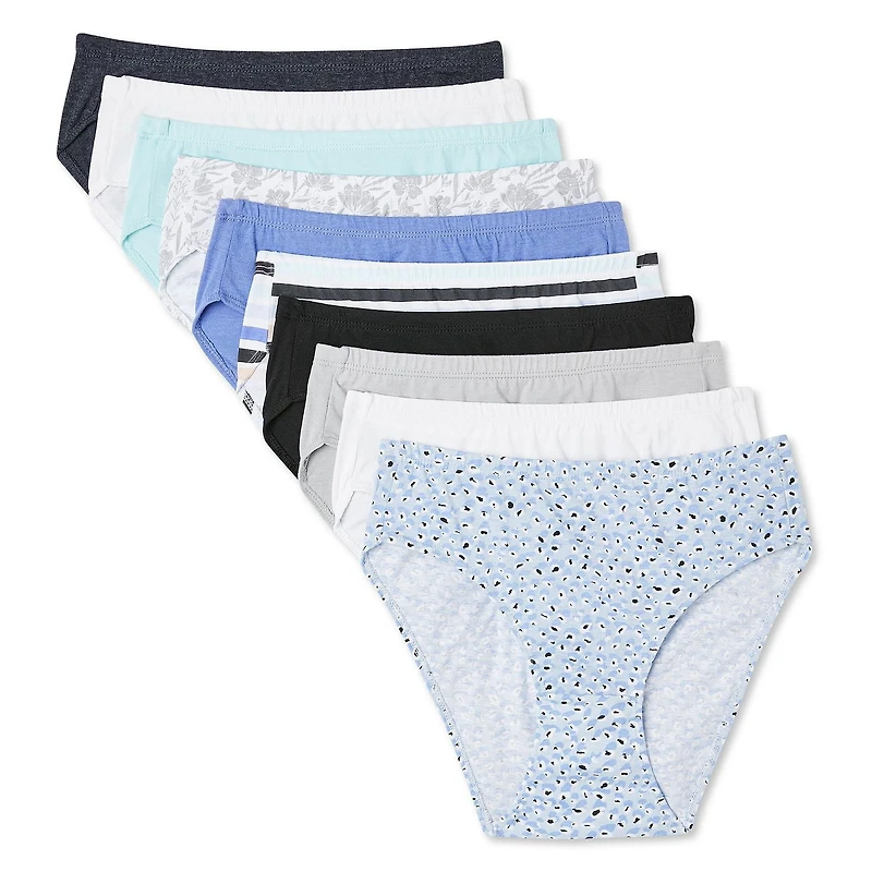 Lot de 10 slips échancrés George pour femmes