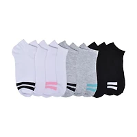 Athletic Works Ladies 10pk Low Cut Socks, Athletic Works Ladies 10pk Varsity Low Cut Socks