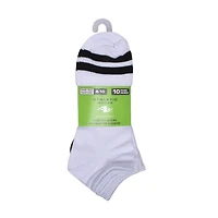 Athletic Works Ladies 10pk Low Cut Socks, Athletic Works Ladies 10pk Varsity Low Cut Socks