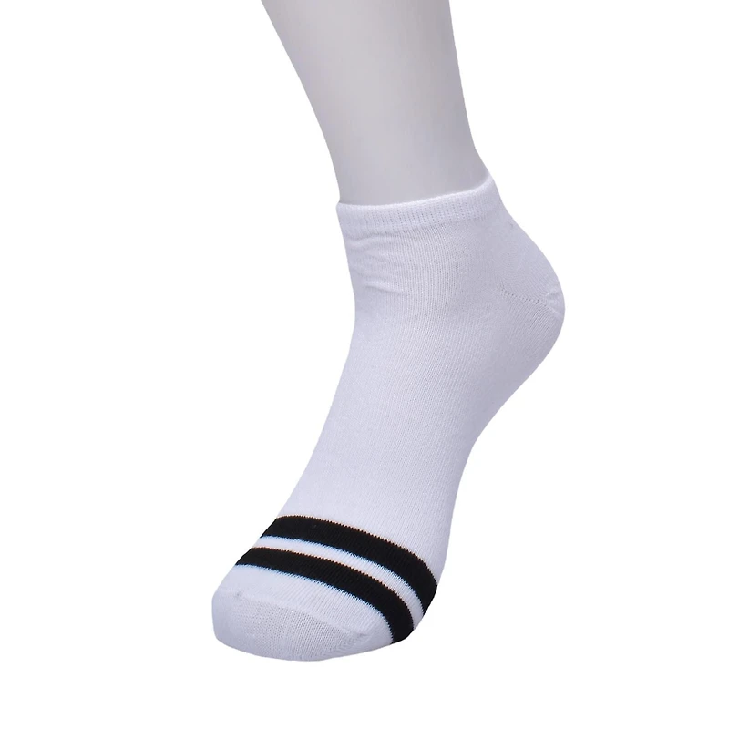 Athletic Works Ladies 10pk Low Cut Socks, Athletic Works Ladies 10pk Varsity Low Cut Socks