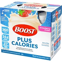 BOOST PLUS Complete Nutrition Drink – Strawberry, 6 x 237 ml, 6 x 237 ML