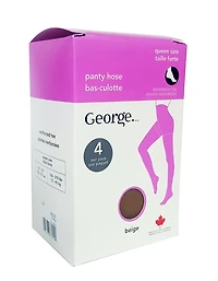 Lot de 5 bas-culottes taille forte George pour femmes Taille unique