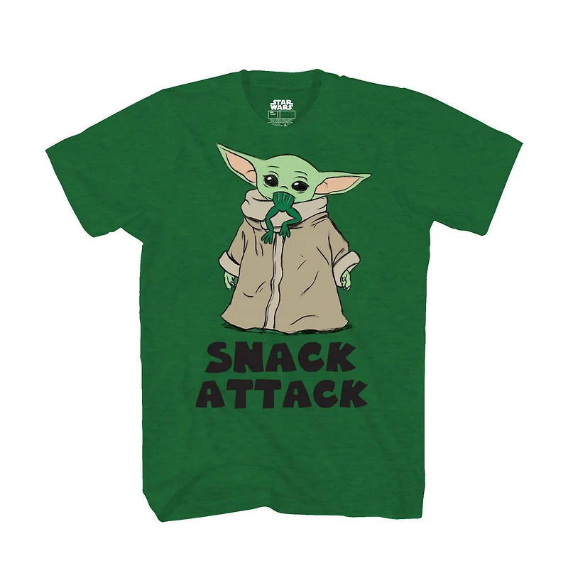 Boys Star Wars Mandalorian  Snack Attack T-Shirt