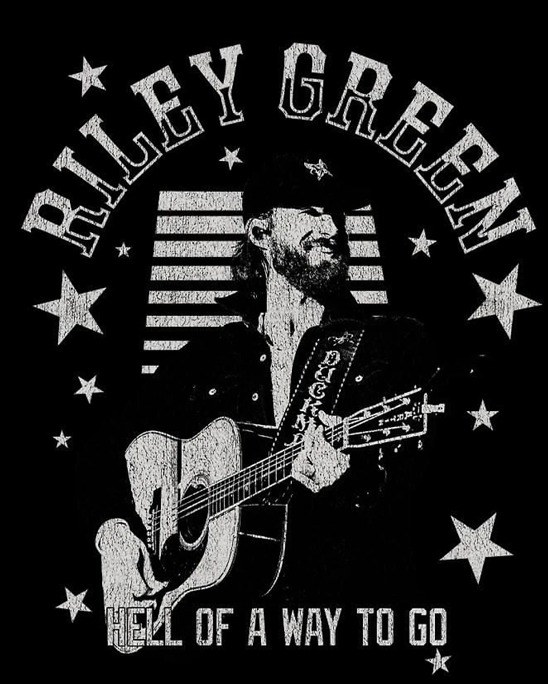 Men's Rilley Green Hell Of A Way To Go Black Short Sleeve T-Shirt