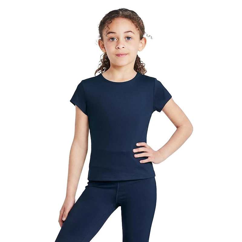 Athletic Works Girls' Crew-Neck Active T-Shirt