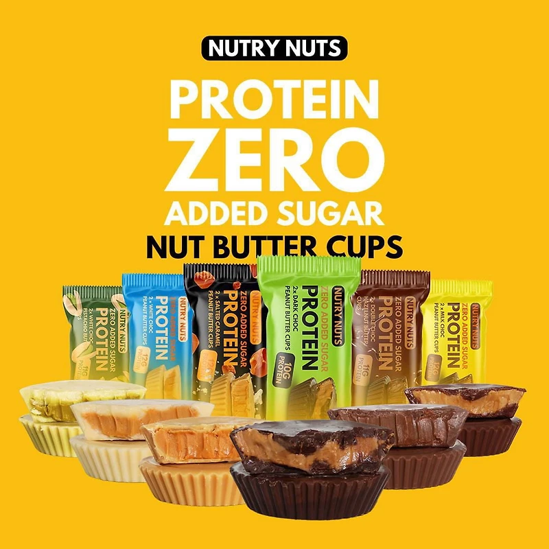 Nutry Nuts Tasses de Beurre d'Arachide - Double Chocolat et au Beurre de Noisette