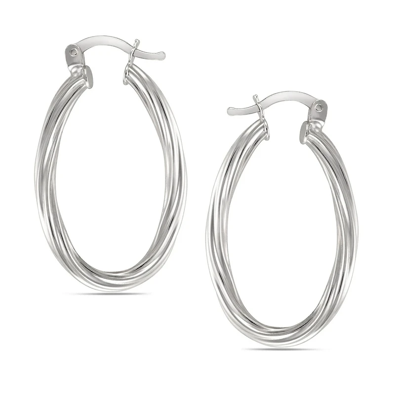Anneau ovale enveloppé en argent sterling Quintessential
