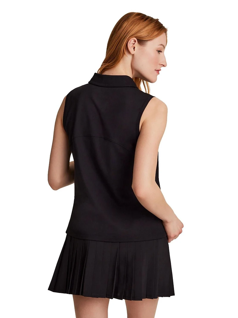 Reebok Polo sans manches Baseline pour femmes