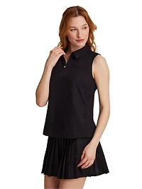 Reebok Polo sans manches Baseline pour femmes