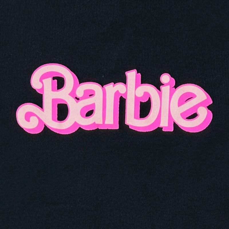 Robe t-shirt décontractée à manches courtes pour filles Barbie