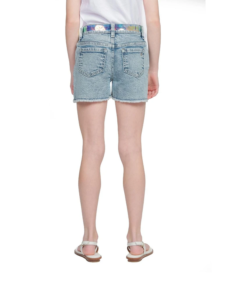 Justice Girls Mini Mom With Belt Shorts