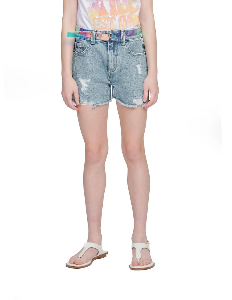 Justice Girls Mini Mom With Belt Shorts