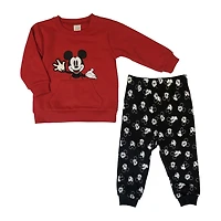 Disney Mickey Mouse Ensemble Jogging 2 pièces en manches longues pour Garçons en molleton
