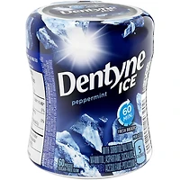 Dentyne Ice Menthe poivrée, gomme sans sucre, 1 flacon (60 morceaux)