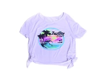 T-shirt à la mode à manches courtes Justice Sunset Beach