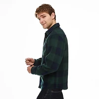 George Men's Sherpa-Bonded Fleece Shirt Jacket