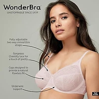 Soutien-gorge à armature fait de dentelle Chantilly WonderBra Sizes B36 DD40