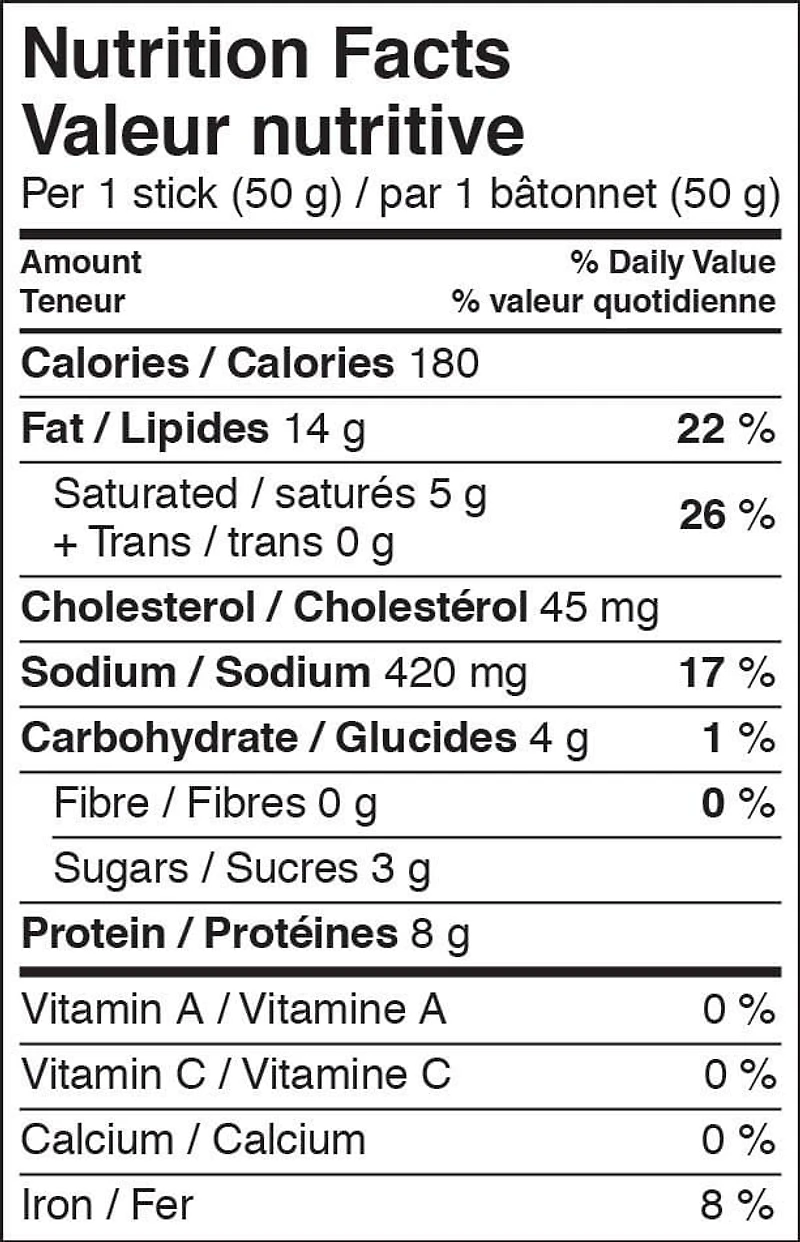 Grimm's Honey & Garlic Pepperoni Stick, 450g