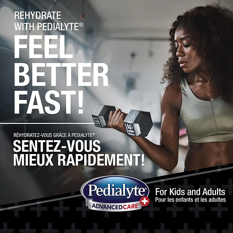 Pedialyte AdvancedCare Plus, solution d'électrolytes prête à boire, cerise et grenade, bouteille de 1 L Pedialyte AdvancedCare Plus