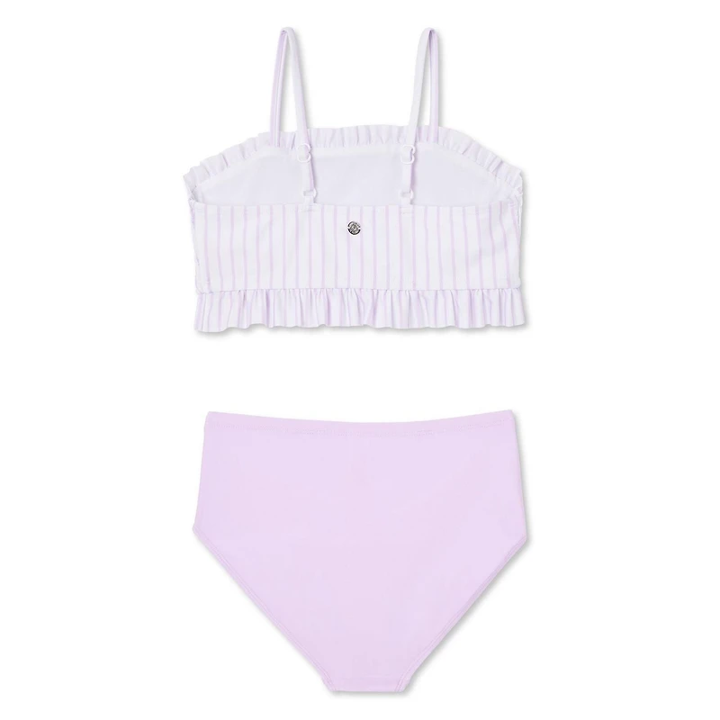 Justice Girls' Two Piece Bandeau Bikini Set