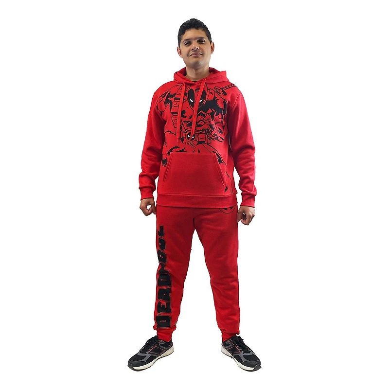 Sweat à capuche à manches longues Deadpool Attack pour homme
